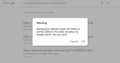 public google calendar